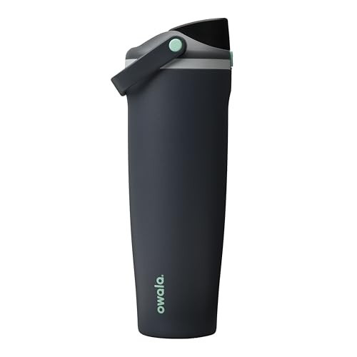 Owala FreeSip Sway Insulated Stainless Steel Water Bottle with Two-Way Spout, Built-In Straw and Bucket Handle, Made for Travel, School, and Sports, 40oz, BPA Free, Leak Proof, Foggy Tide | Amazon (US)