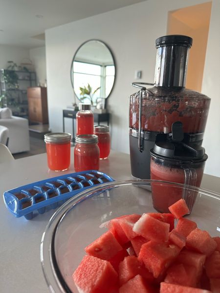 The way I’m juicing right now! I love this juicer because its easy to use and dishwasher safe. I have been juicing fruits and vegetables and adding a bit of that to soda water for mocktails. I also like to add some to ice cubes to cool down my drinks on a hot day.

#LTKunder100 #LTKhome