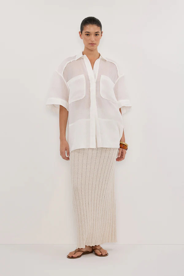 REM STONE KNIT MIDI SKIRT | DISSH