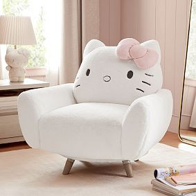 Hello Kitty® Faux Fur Accent Chair | Pottery Barn Teen