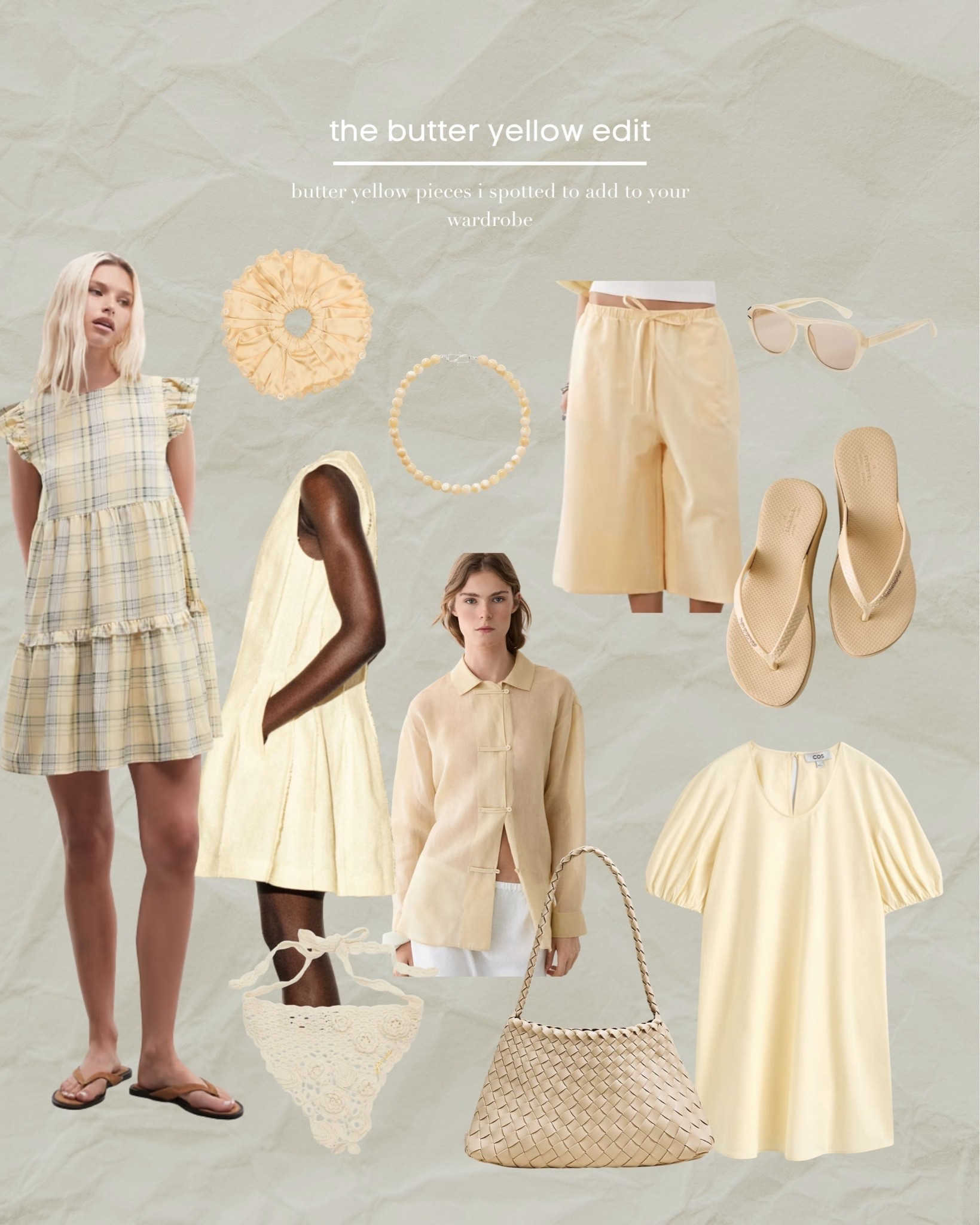 butter yellow, smock dress, summer dress, bermuda short, flip flops, summer style, basket bag

#LTKsummer #LTKuk