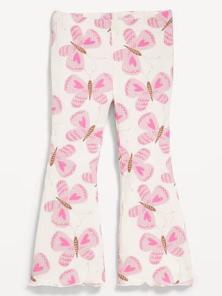 Printed Ribbed Flare Leggings for Toddler Girls | Old Navy (US)