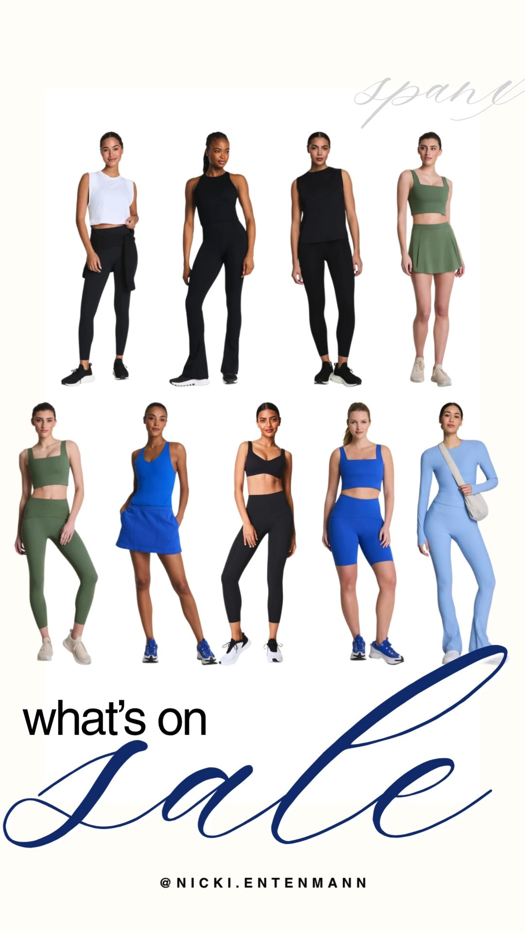 Score major activewear savings with this Spanx sale roundup featuring sculpting tops, leggings, bodysuits, and tennis skirts. This edit showcases bold cobalt blue, powder blue, earthy sage green, and classic black tones. Elevate your preppy active wardrobe with these ultra-flattering activewear essentials.

#spanx #spanxsale #whatsonsale #activewear #athleisure #workoutstyle #preppycasual 

 #LTKfitnessgoals #LTKActive #LTKSaleAlert