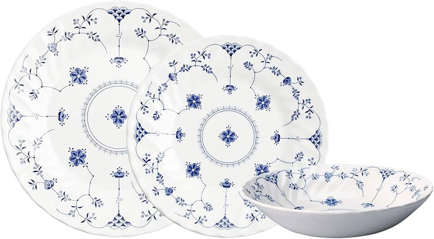 FINLANDIA BLUE CHELSEA 12PC DINNERSET | Amazon (US)
