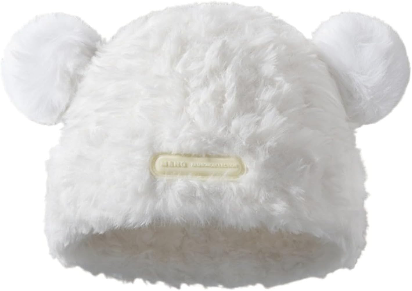 Plush Beanie, Bear Ear Cute Shape Women's Winter Hats, Oversized Beanie Knitted Hats for Women, B... | Amazon (US)