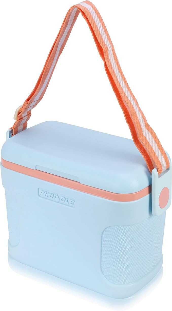 Pinnacle 8.5Qt Mini Cooler – 14 x 7.6 x 10.6In Ice Box with Smart Divider, Locking Lid, Adjusta... | Amazon (US)