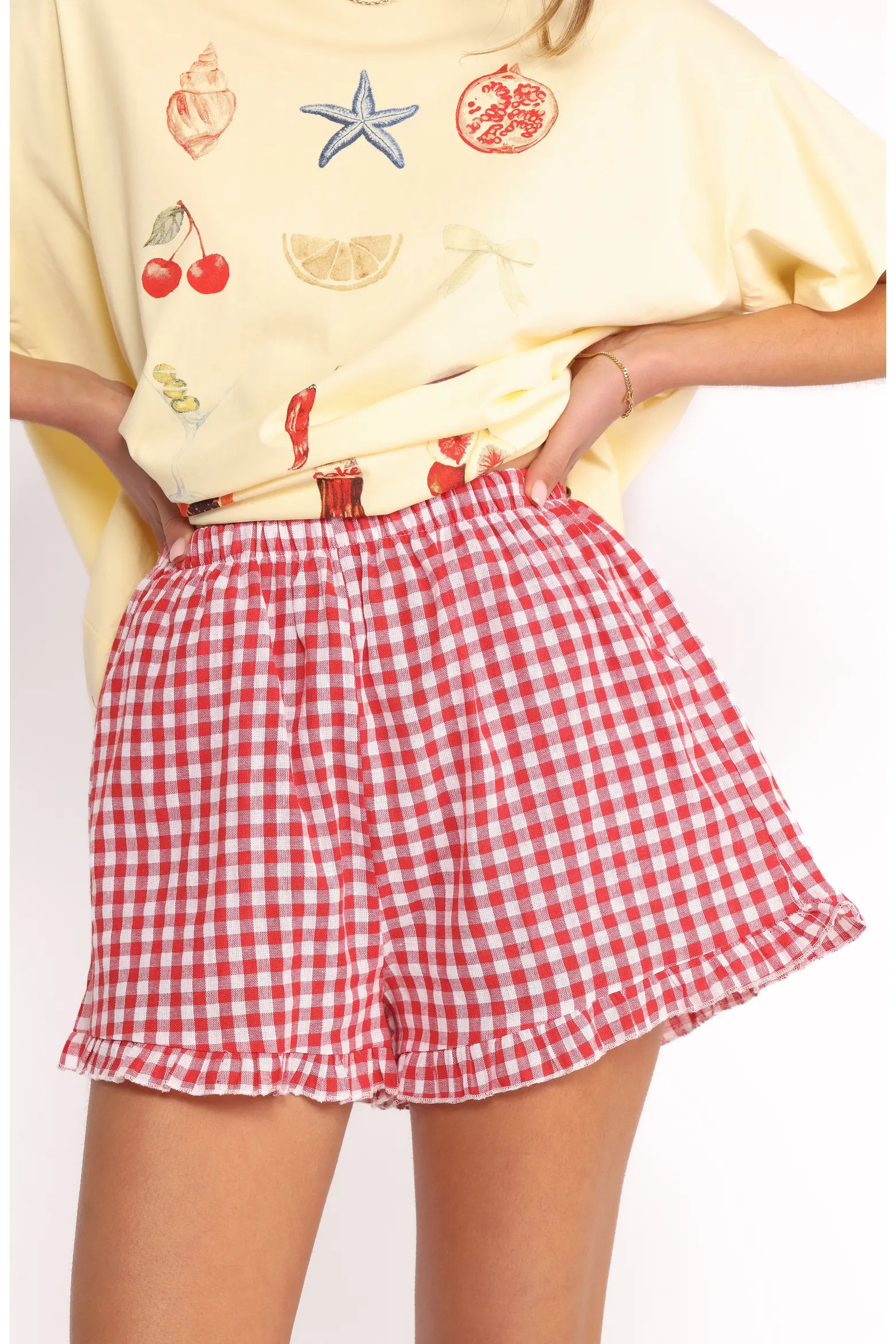 Daphne Graphic T-Shirt & Gingham Shorts Set (Women) | Nordstrom | Nordstrom
