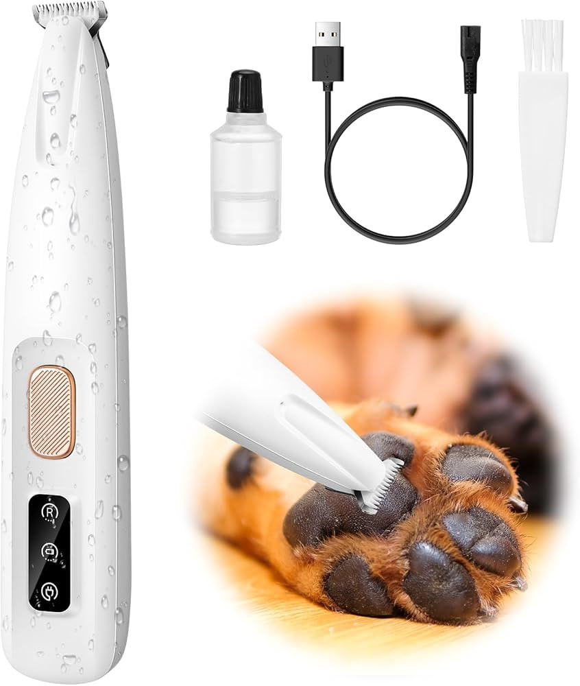Palksky Dog Paw Trimmer, Upgraded 18mm-Blade Electric Dog Clippers for Groomming-with Led Display... | Amazon (US)
