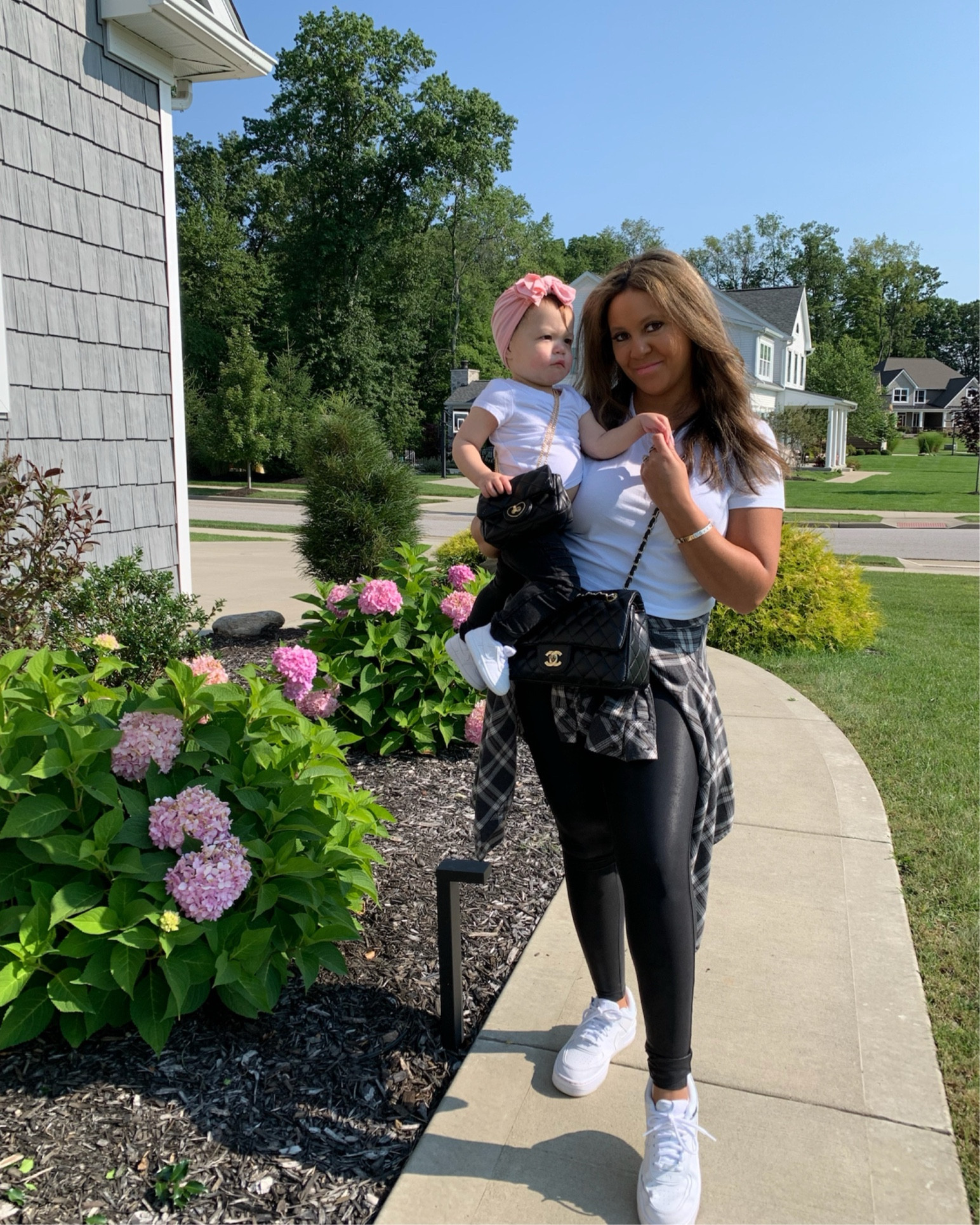 Spanx faux leather leggings. Nordstrom anniversary sale. Mommy and me matching. Twinning. Mama and me. Matching family. Family matching. 

#LTKxNSale #LTKFamily #LTKStyleTip