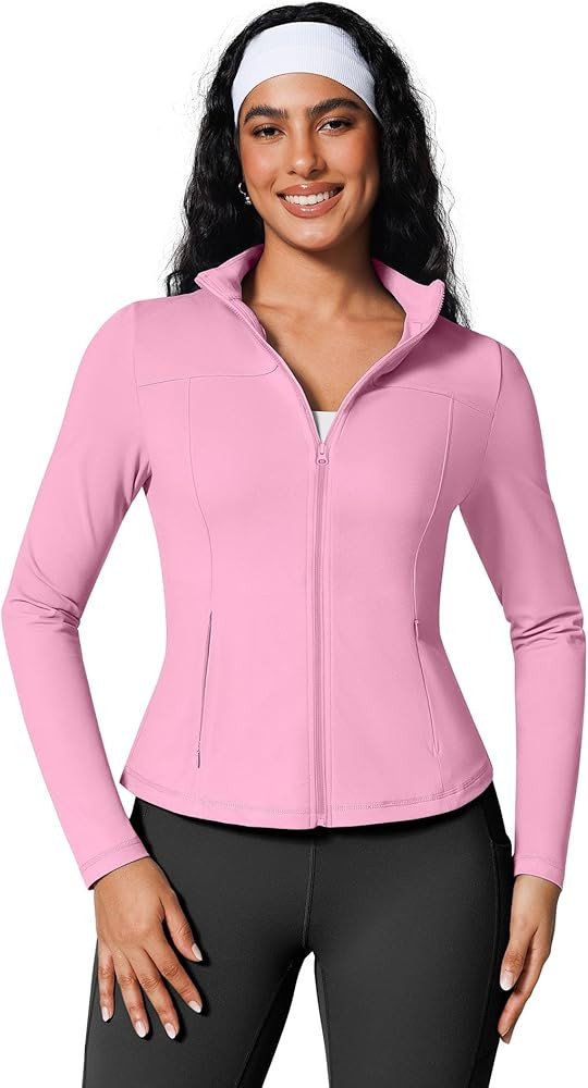 BRXL Workout Athletic Zip Up Jackets for Women Running Gym Yoga Sport Track Jacket Slim Fit Tight... | Amazon (US)