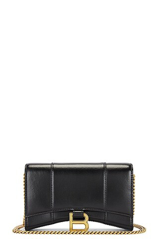 Balenciaga Hourglass Wallet On Chain | FWRD 