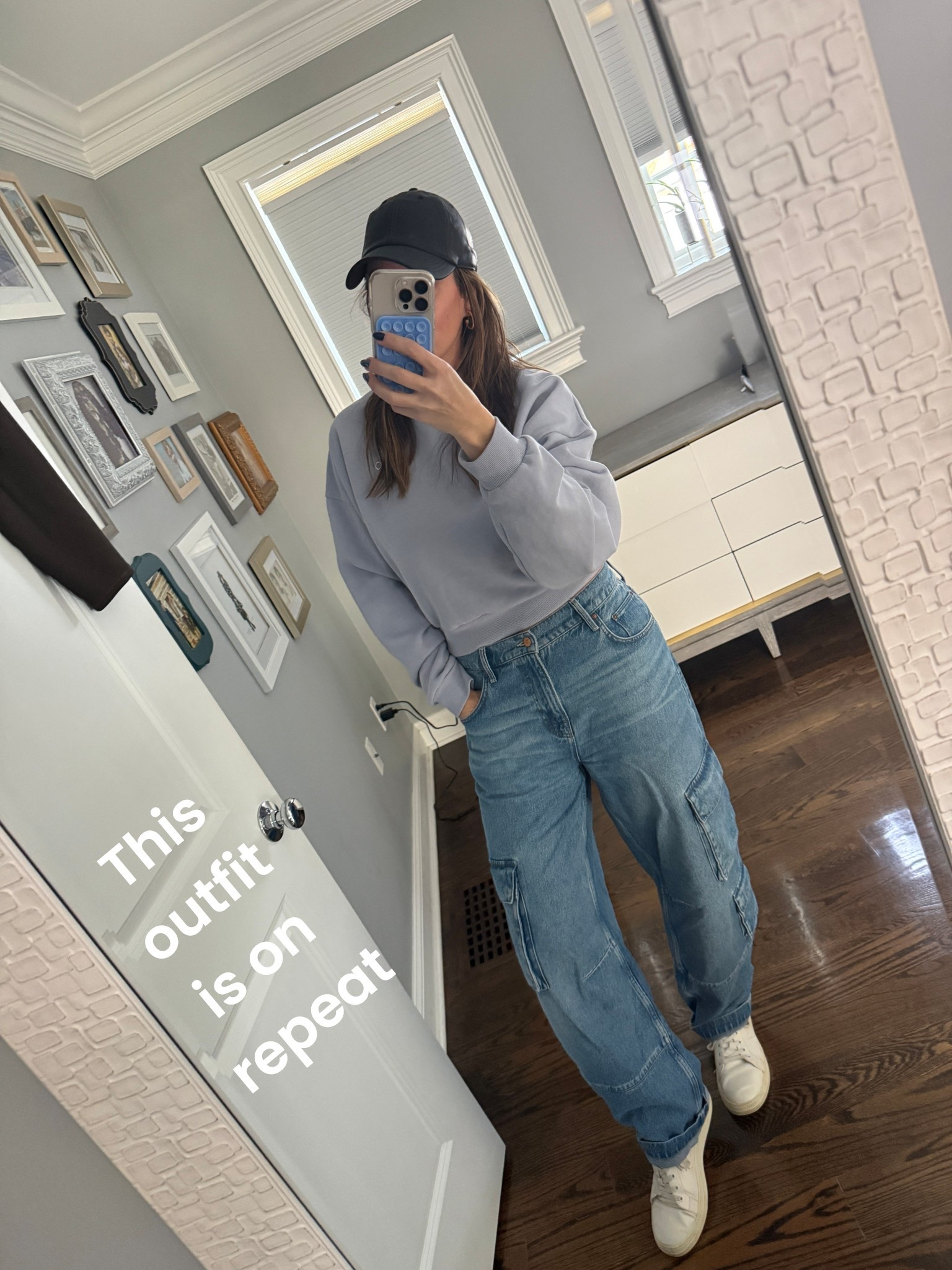 Reaching for my comfy cargos and crop sweatshirt daily.  

Linking exact stuff plus a few things to get the look for less! 😁

 

#LTKootd #LTKMidsize #LTKOver40