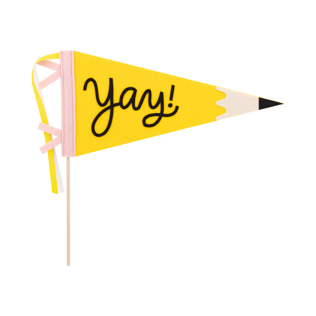 Occasions by Shakira - Yay Pencil Felt Pennant | My Mind's Eye