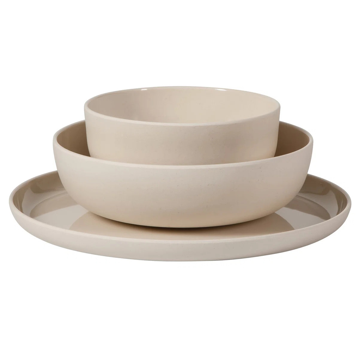 Gibson Home Candy Skies 12 Piece Unbreakable Wheat Straw Melamine Plates and Bowls Dinnerware Set... | Wayfair North America