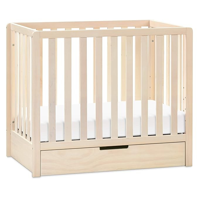Carter's by DaVinci Colby 4-in-1 Convertible Mini Crib with Trundle Drawer in Washed Natural, Gre... | Amazon (US)