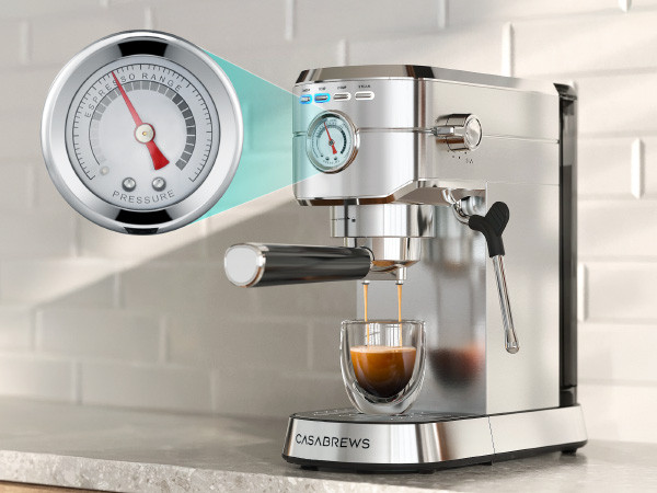 CASABREWS CM5418 Compact Espresso Machine with Milk Frothing Steam Wand | Amazon (US)