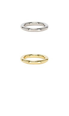 SHASHI Connor Ring Set in Gold & Silver from Revolve.com | Revolve Clothing (Global)