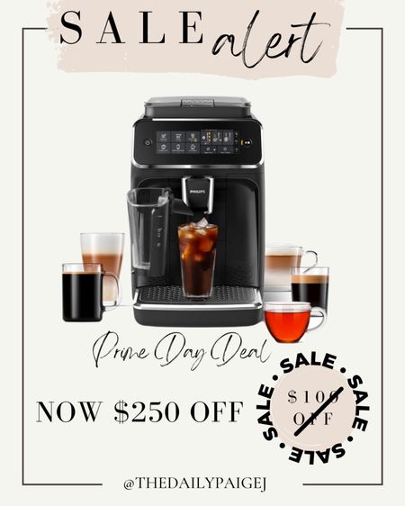 Originally $799 and now marked down to $549 for prime day! This is a great multipurpose coffee machine that does ice coffee, regular coffee, cappuccino and espresso. Save $250 this prime day on the Phillips espresso machine, which was originally marked down $100. 

Espresso machine, Phillips appliances, Prime day appliances, Prime Day Finds, Coffee Maker on Sale, Prime Coffee Makers, Amazon Finds, Amazon Prime Day 

#LTKxPrimeDay #LTKhome #LTKsalealert