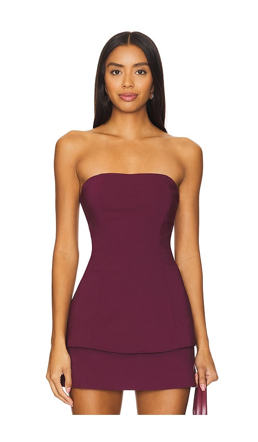 House of Harlow 1960 x REVOLVE Samia Top in Burgundy. - size M | Revolve Clothing (Global)