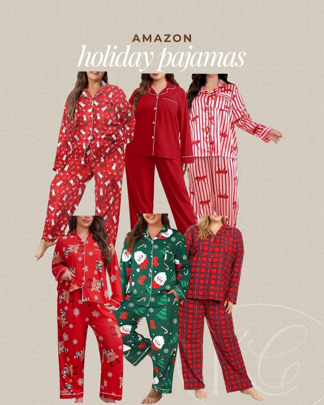 These holiday pajamas from Amazon are so festive. I love the bow pajamas and red that work for Christmas and Valentine’s Day!

#LTKGiftGuide #LTKHoliday #LTKSeasonal
