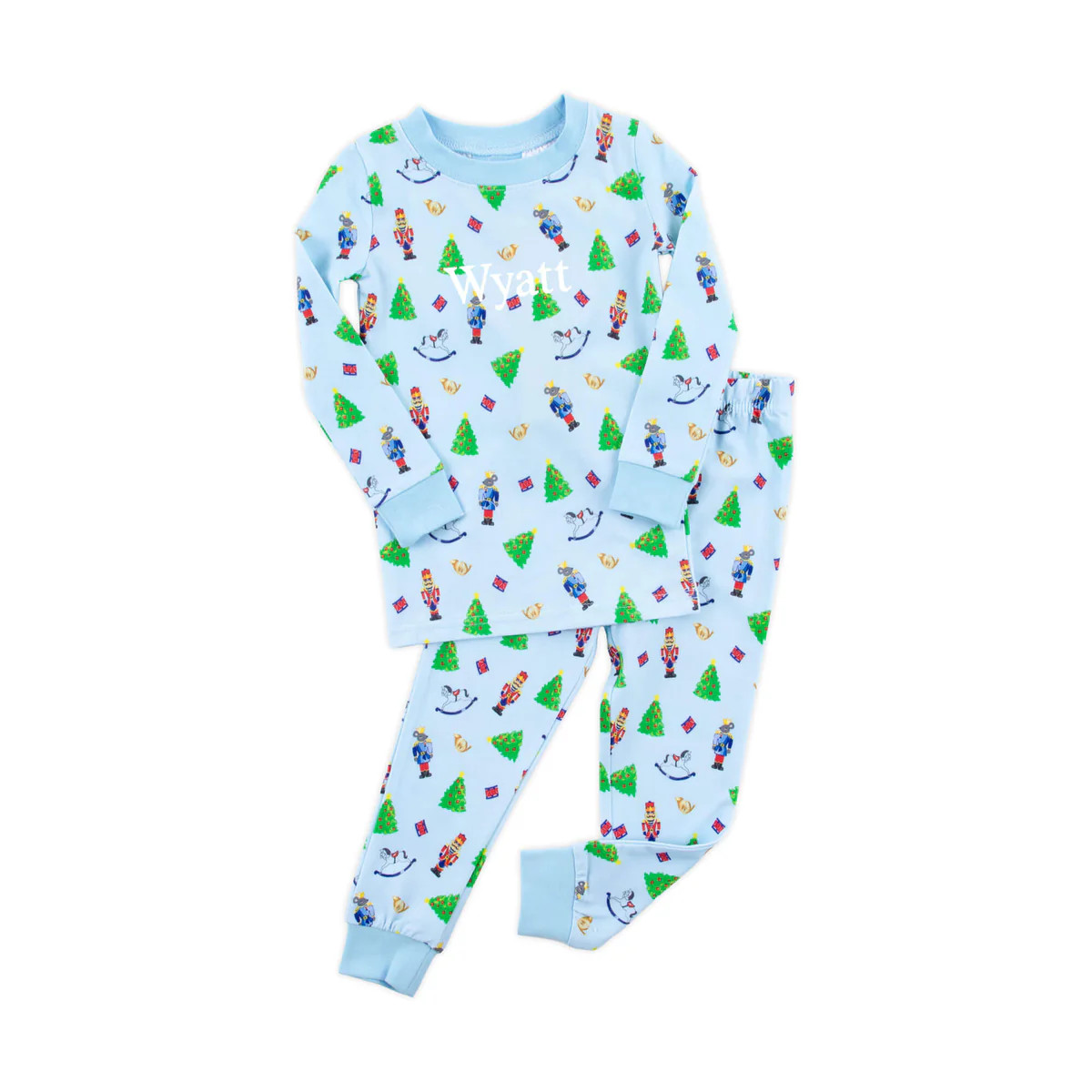 Nutcracker Blue Print Pajamas | Classic Whimsy
