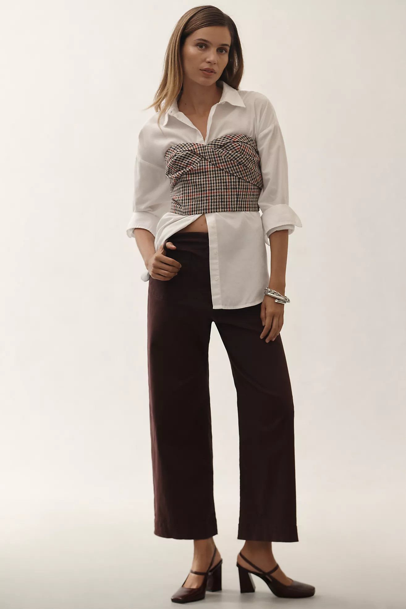 The Colette Cropped Wide-Leg Pants by Maeve: Twill Edition | Anthropologie (US)