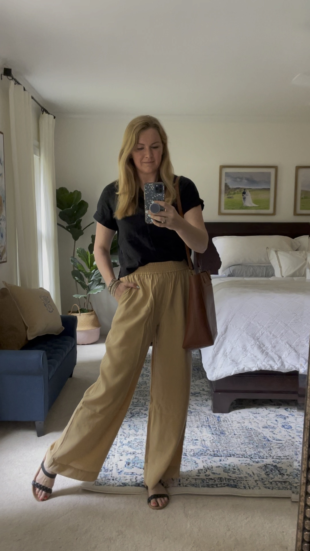 Casual summer work outfit

Short sleeve linen button down shirt is an affordable find that comes in more colors

Drapey pants have elastic waistband and pockets - 30% off rn for a Memorial Day weekend sale



#LTKSeasonal #LTKsalealert