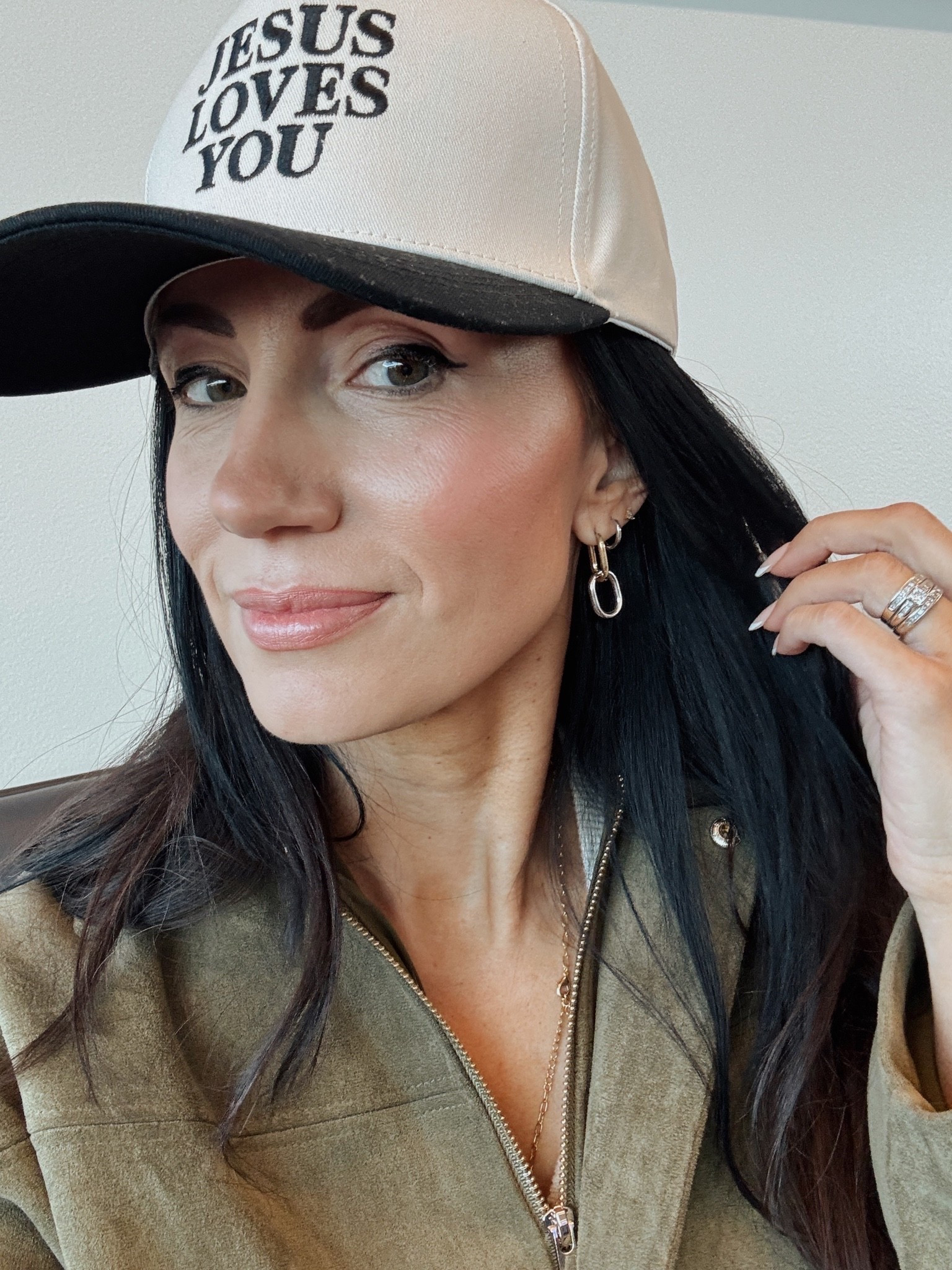Mixed metal hoops for our travel day!