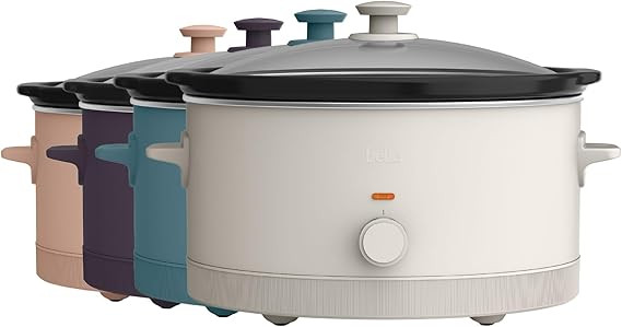 bella 6.0 Qt Manual Slow Cooker, Ceramic Nonstick Coating, 3 Temperature Settings, Dishwasher Saf... | Amazon (US)