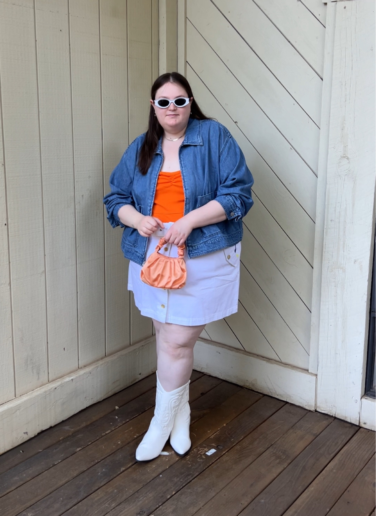 Just a little United States Grand Prix outfit idea for the upcoming F1 race in Austin! For Practice Day I am taking a little inspiration from McLaren! 

#LTKFindsUnder100 #LTKStyleTip #LTKPlusSize