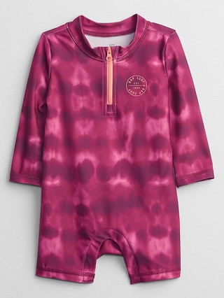 Baby Rash Guard Swim Shorty One-Piece | Gap Factory