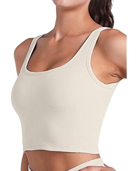FITTIN Women's Longline Sports Bra - Workout Tank Top Built in Bra Yoga Crop Tops for Gym Fitness | Amazon (US)