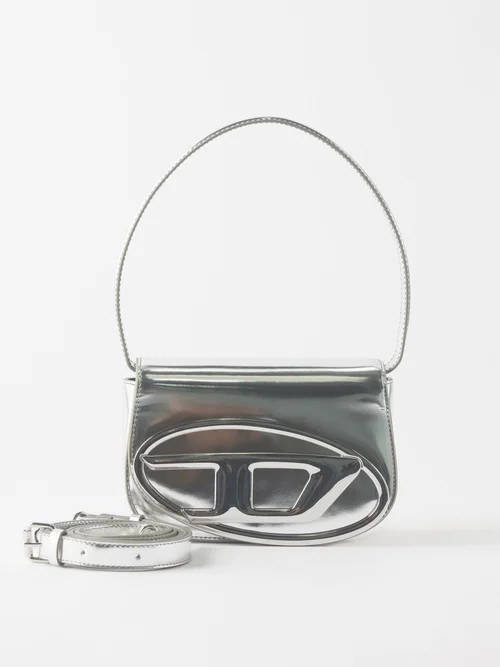 Diesel - 1dr Metallic-leather Shoulder Bag - Womens - Silver | Matches (US)