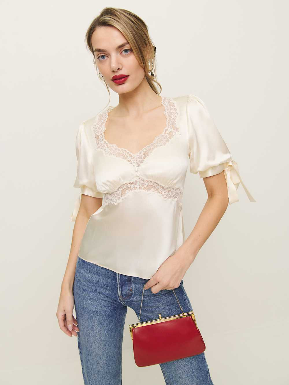 Dolly Silk Top | Reformation (Global)
