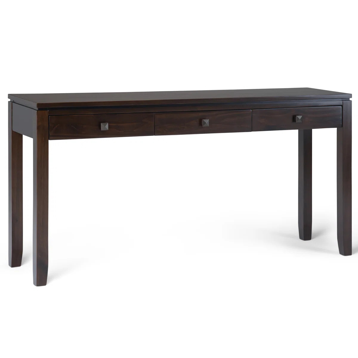 Cosmopolitan 60"W Solid Wood Contemporary Wide Console Sofa Table with Drawer Storage | Wayfair North America