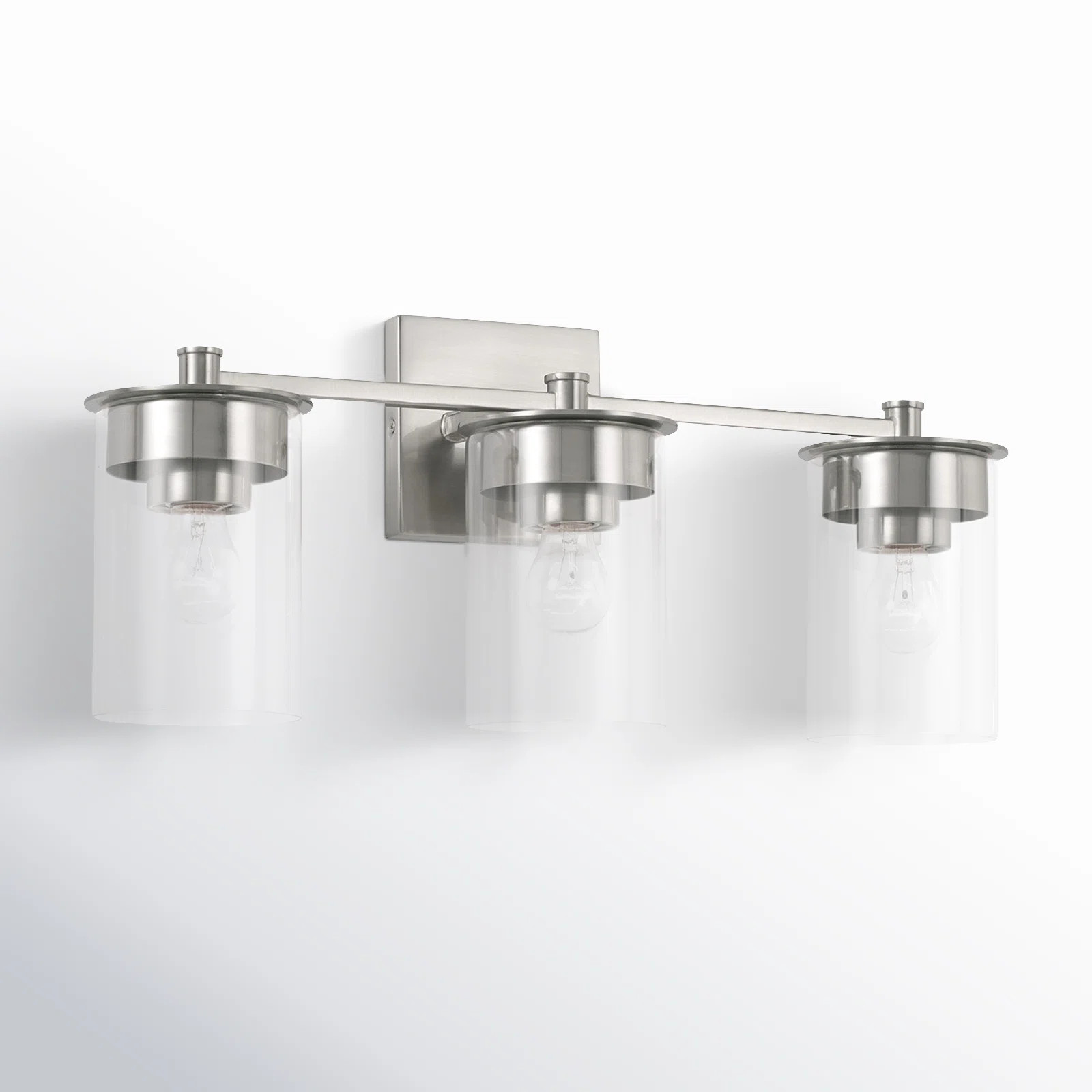 Elstone 3 Light Transparent Dimmable Vanity Light | Birch Lane