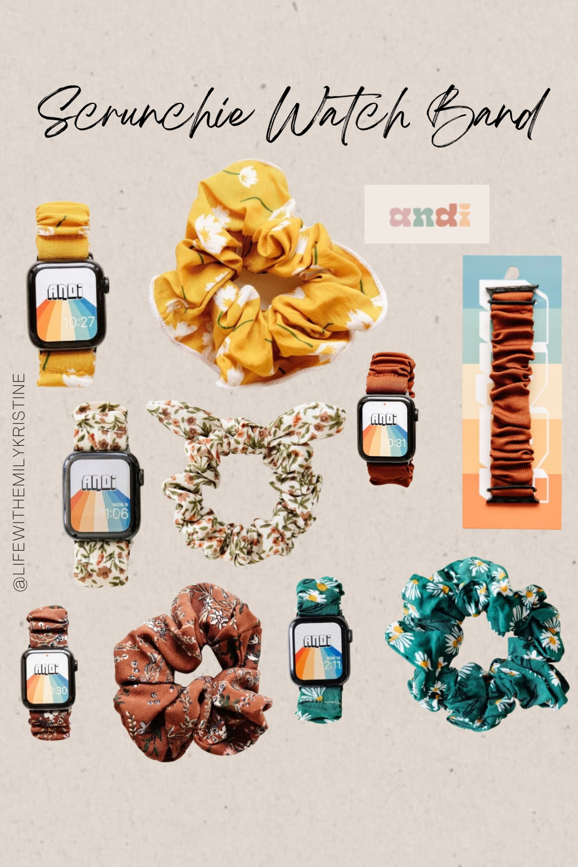 Some more SUPER ADORABLE watch bands for fall. These ones are scrunchie style and on sale 70% OFF! 😱😍

#LTKSeasonal #LTKSale #LTKbeauty