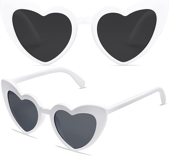 VANLINKER Heart Shaped Sunglasses Clout Goggle Retro Cat Eye Sun Glasses VL9604 | Amazon (US)