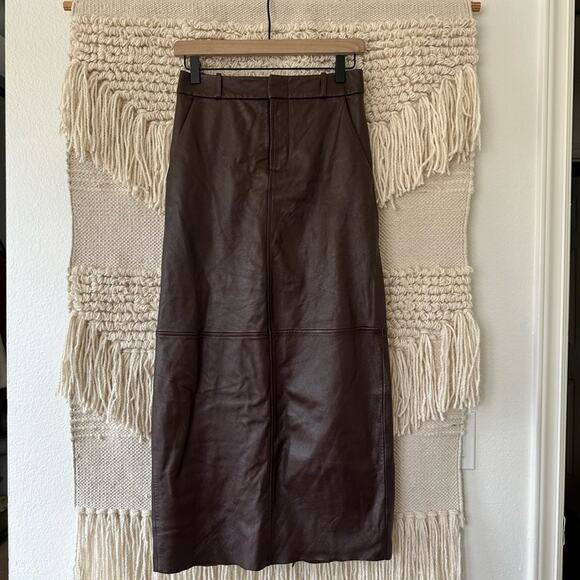 VEDA Leather Maxi Skirt | Poshmark