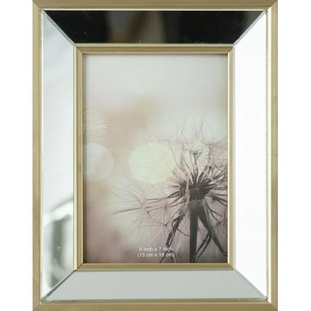 Always Home 5 x 7 Mirrored Gold Picture Frame | Walmart (US)