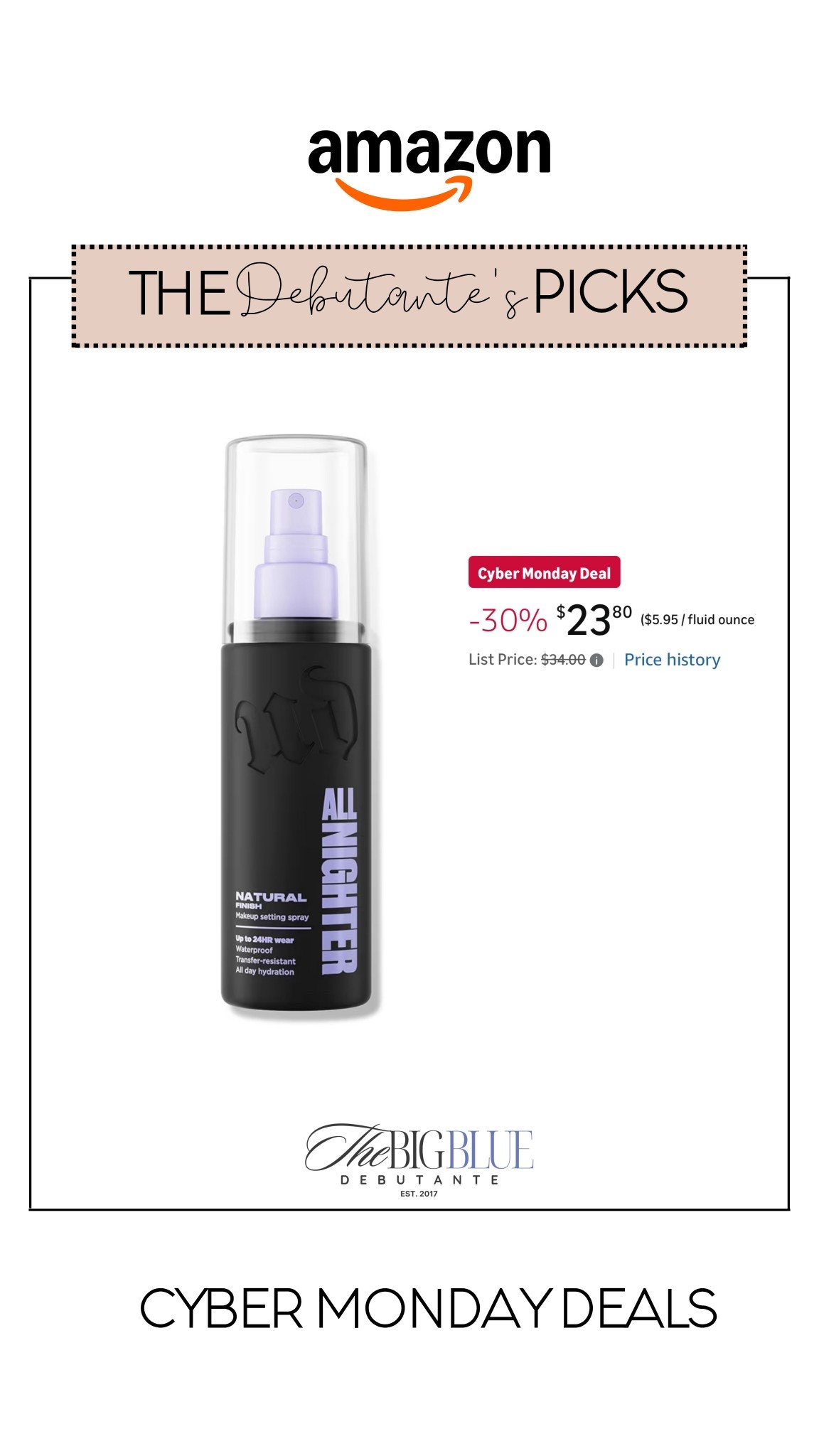 Hands down the best makeup setting spray ever!!!! this will forever be a staple! 

#LTKSaleAlert #LTKBeauty #LTKCyberWeek
