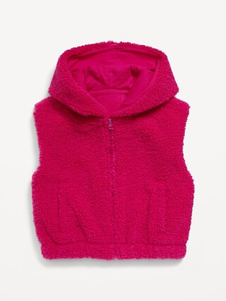 Hooded Sherpa Vest for Girls | Old Navy (US)