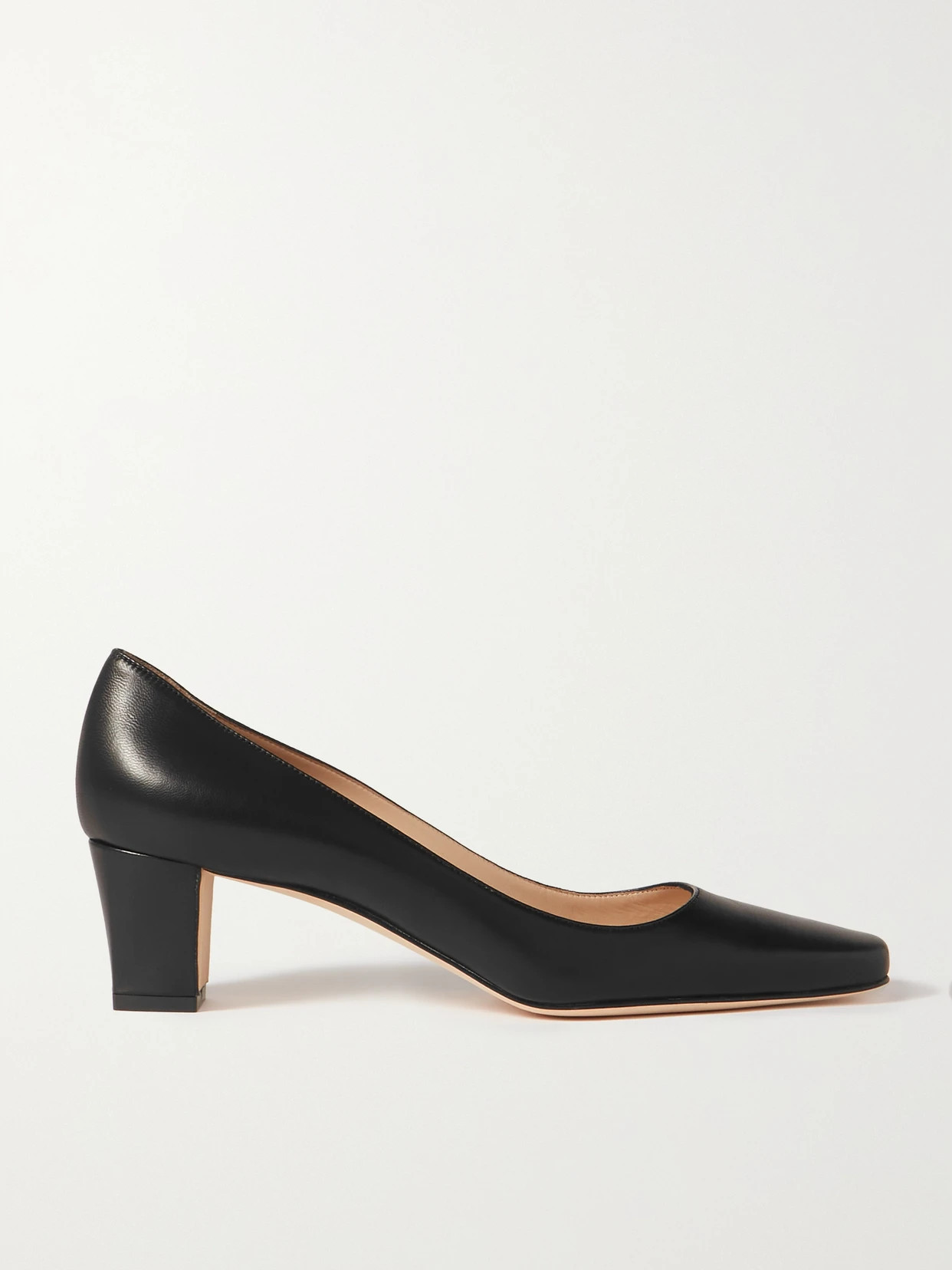 Manolo Blahnik - Okkatopla 50 Leather Pumps - Black - IT40.5 | NET-A-PORTER APAC