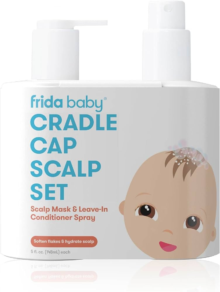 Frida Baby Cradle Cap Treatment, Cradle Cap Shampoo for Babies + Flake Fixer Scalp Spray, Cradle ... | Amazon (US)