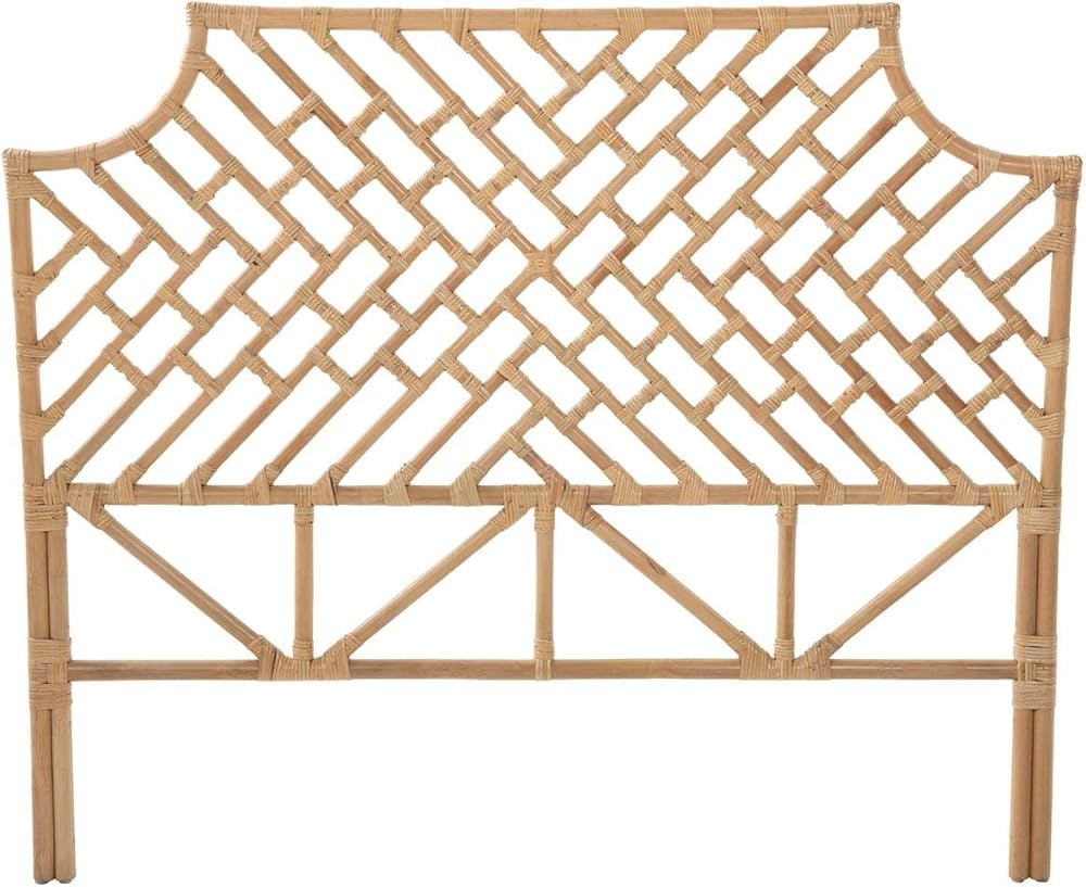 Kouboo Rattan Chippendale Headboard, Twin Size, Natural Loft, Light Brown | Amazon (US)