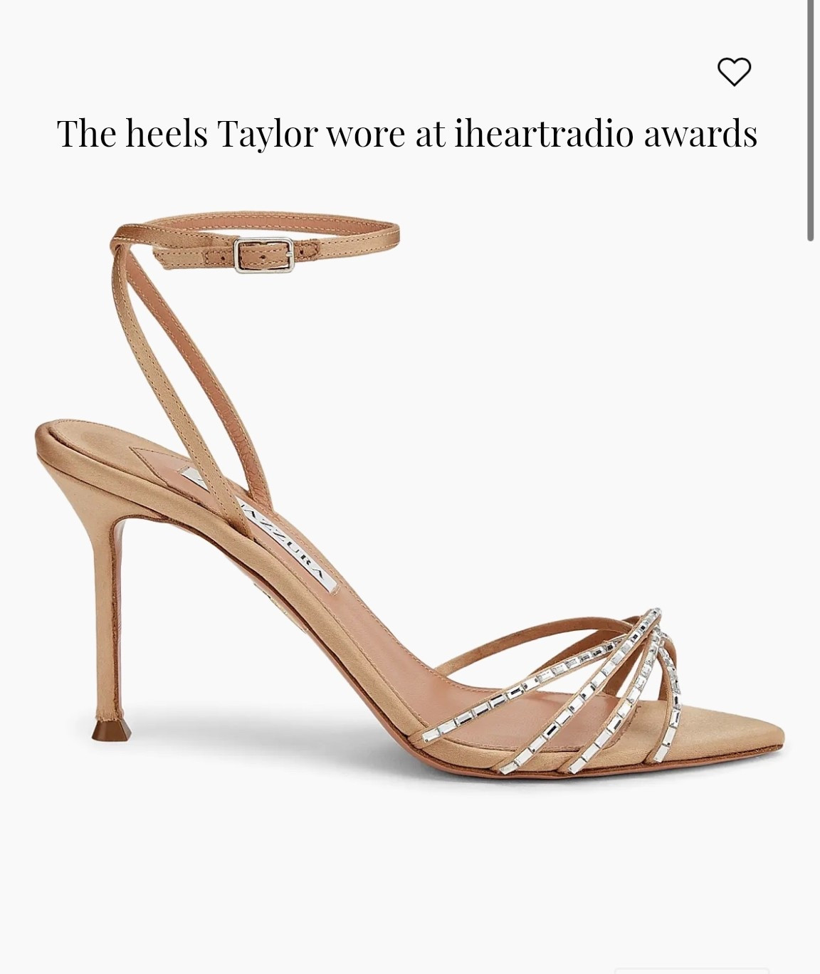 The brand and style of heels Taylor swift changed into for the ihearttadio awards the other night! I’ve always loved the styles of this brand! Linked the others styles I love that are great for weddings, the bride, rehearsals dinners, bachelorette parties, wedding guest dresses, bridal showers, birthdays, date night, and more!


Heels, shoes, bridal shoes, birthday shoes, summer outfits 

#LTKWedding #LTKTravel