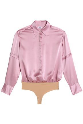 Alix Woman Silk-satin Bodysuit Pink Size XS | The Outnet Global