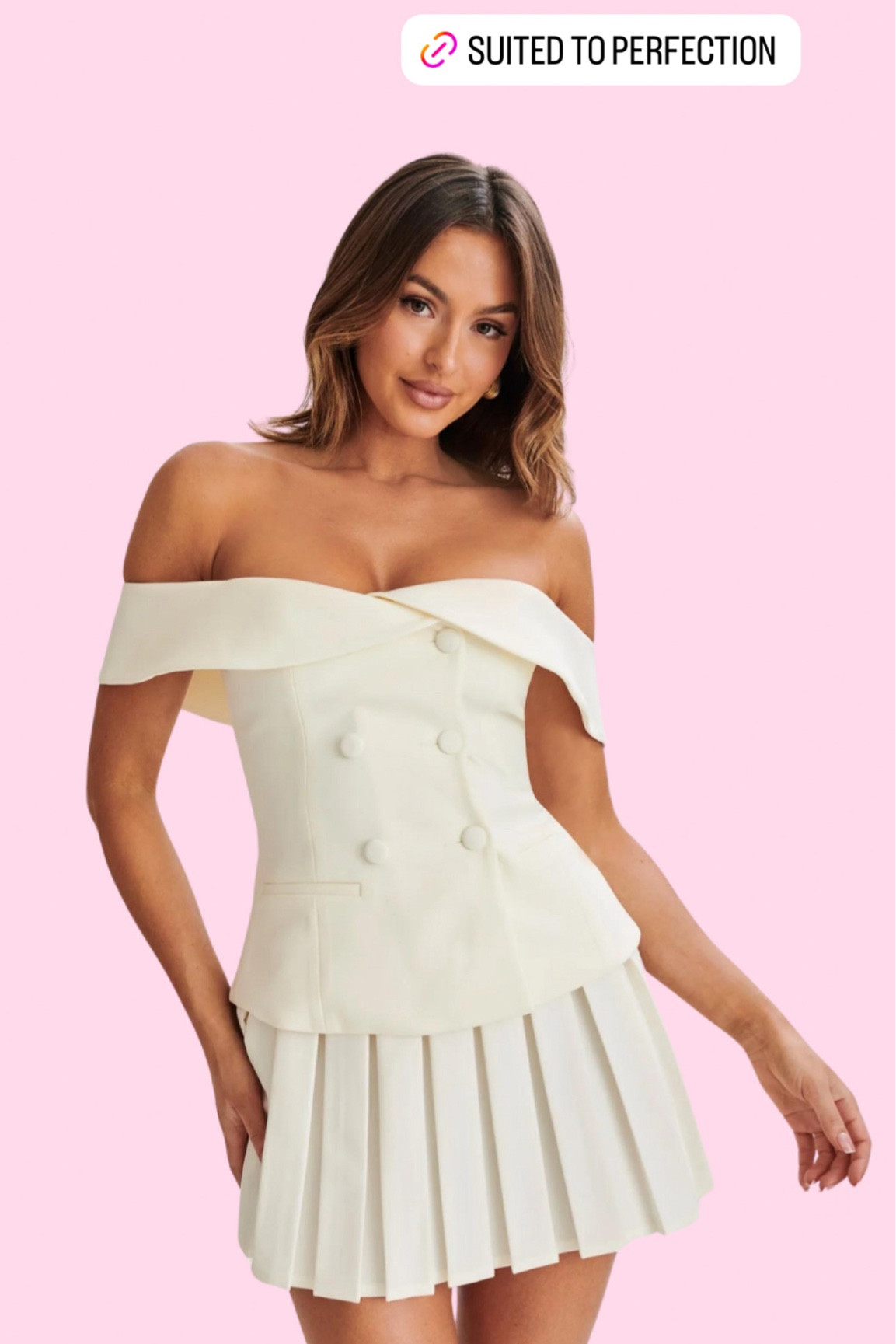 This matching set is everything!!!! Cute for brides or a summer brunch!

Bride. Brides. Matching set. White matching set. Suiting. Meshki  

#LTKwedding #LTKfindsunder100 #LTKstyletip