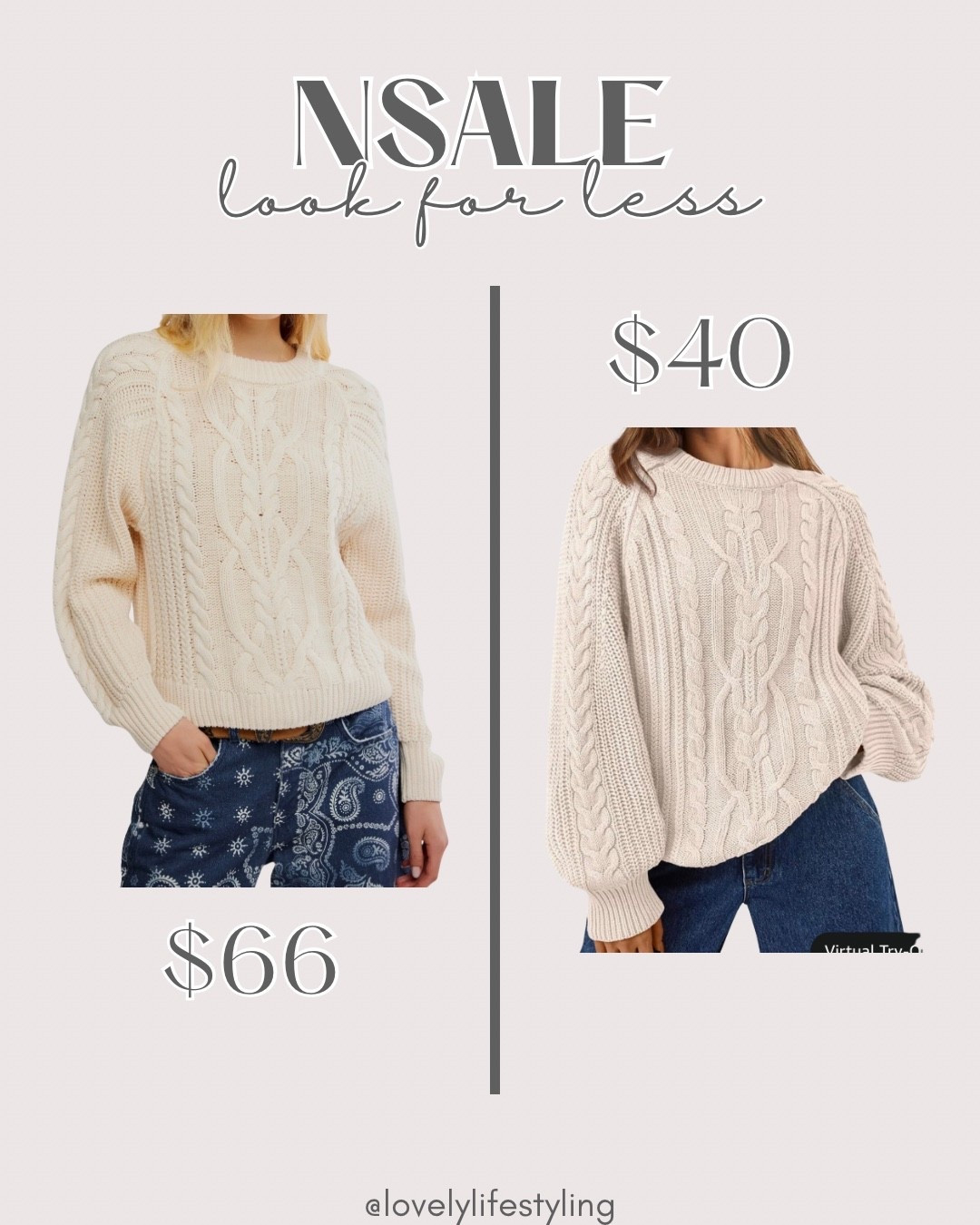 NSALE look for less free people sweater

#LTKSaleAlert #LTKSeasonal #LTKOver40