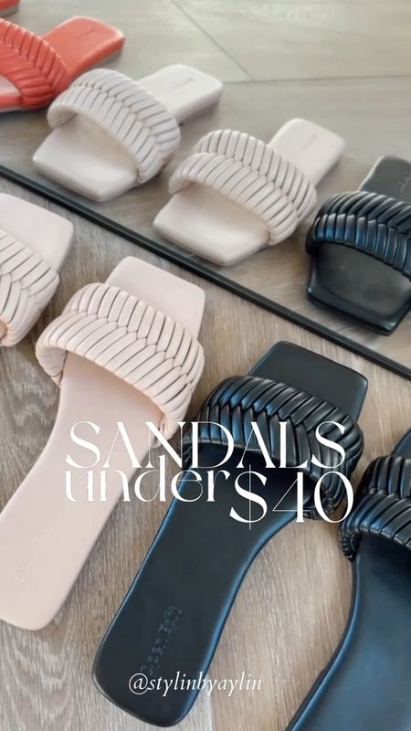 Sandals under $40 for spring summer! I found these sandals to run small, if you are in between sizes I recommend sizing up!
#StylinbyAylin #Aylin

#LTKFindsUnder50 #LTKShoeCrush #LTKStyleTip